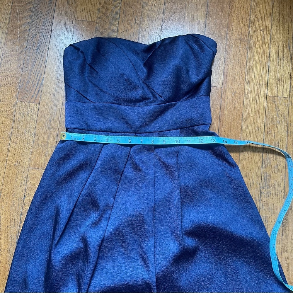 JENNY YOO Strapless Mini Navy Cocktail Dress Sz 2 - Picture 6 of 8